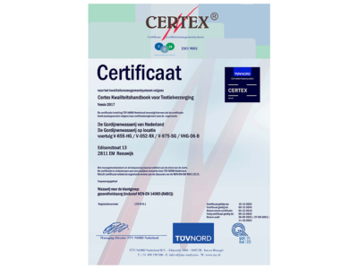 Uitgelichte afbeelding voor Her-certificerings audit uitgevoerd bij De Gordijnenwasserij